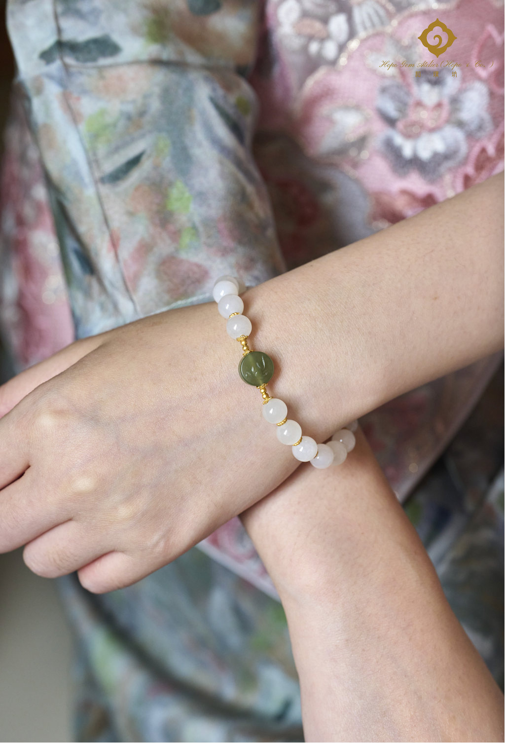 Hopo Gem Atelier (Hopo & Co.) YG Lotus Serenity Bracelet perfumed Era Bloom Afloat 110000001