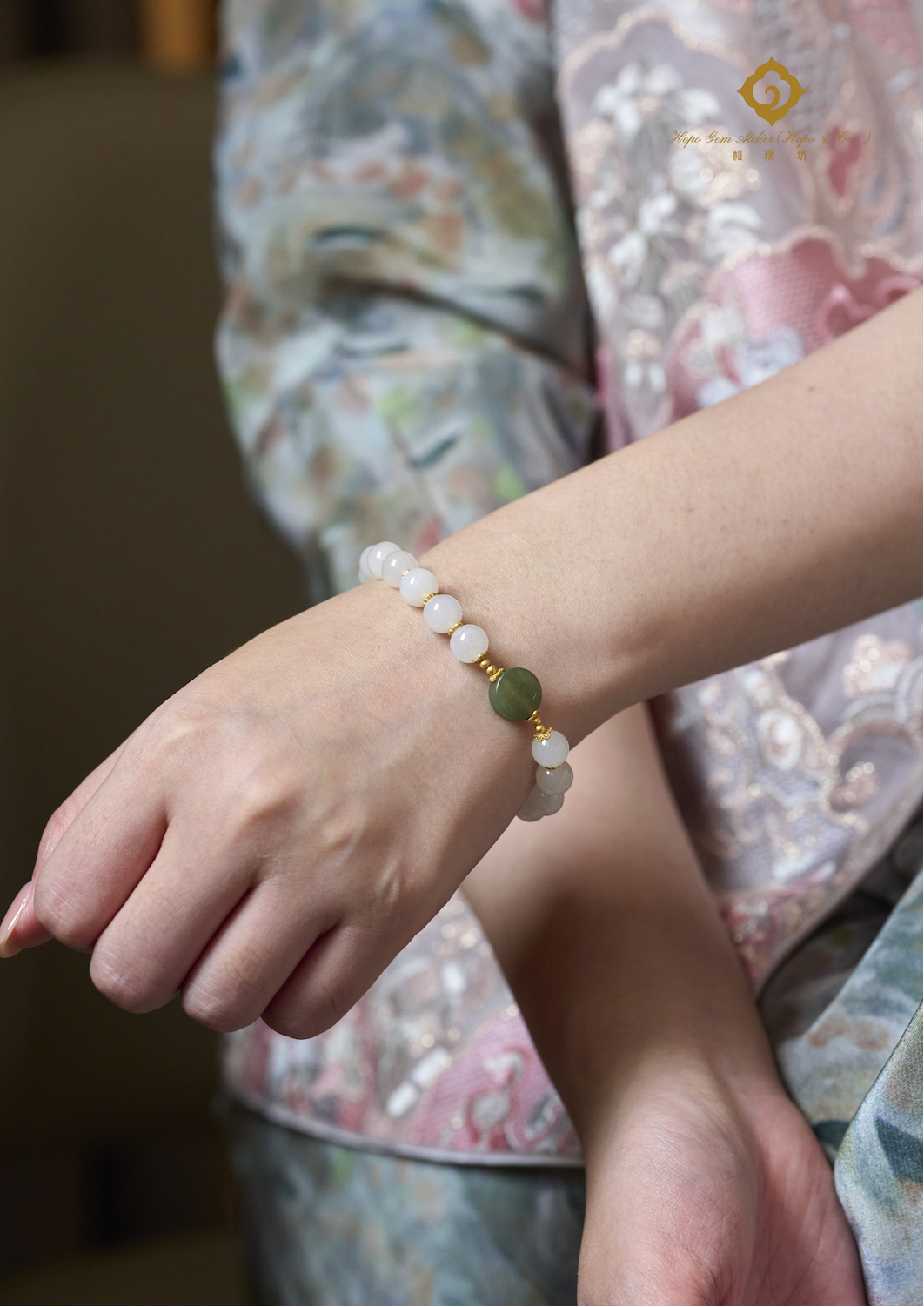 Hopo Gem Atelier (Hopo & Co.) YG Lotus Serenity Bracelet perfumed Era Bloom Afloat 110000001