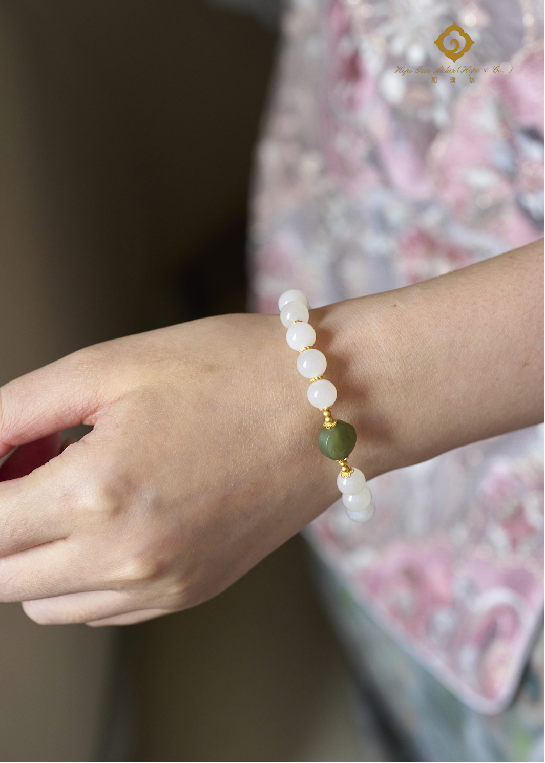 Hopo Gem Atelier (Hopo & Co.) YG Lotus Serenity Bracelet perfumed Era Bloom Afloat  110000001