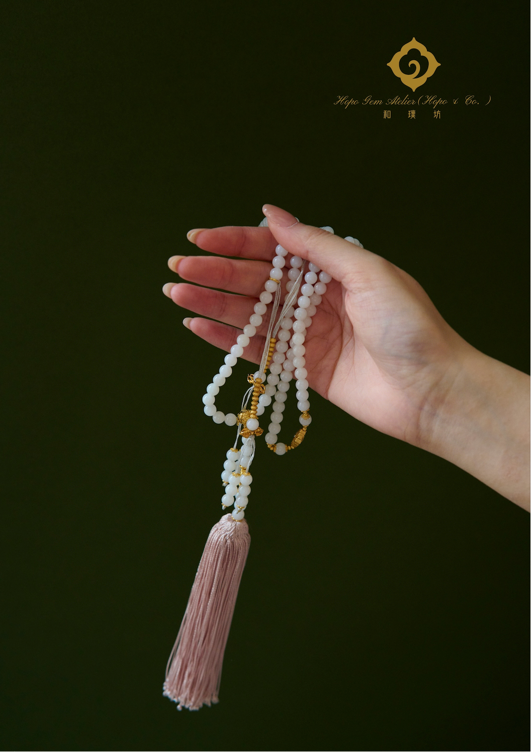 Hopo Gem Atelier (Hopo & Co.) YG Lotus Serenity Bracelet Twelve perfumed Era -Halcyon Blessings