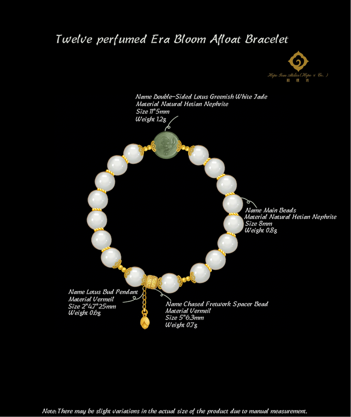 Hopo Gem Atelier (Hopo & Co.) YG Lotus Serenity Bracelet perfumed Era Bloom Afloat  110000001